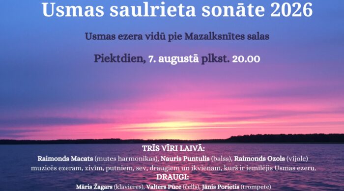 Usmas saulrieta sonāte 2026