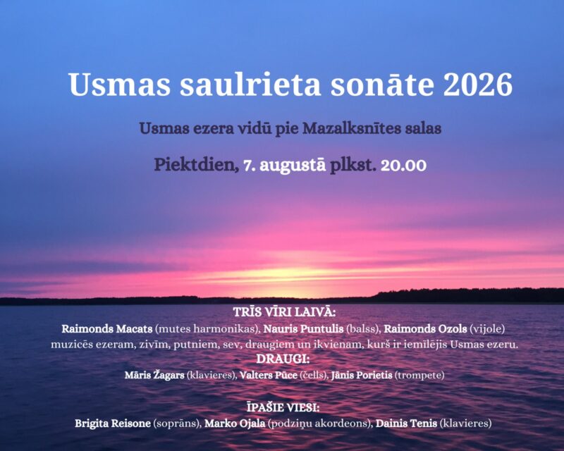 Usmas saulrieta sonāte 2026
