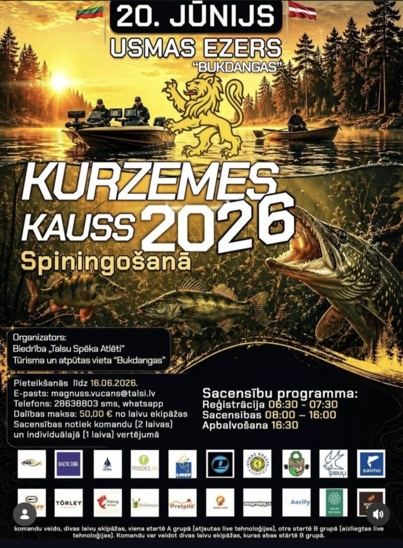 Kurzemes kauss spiningošanā 2026